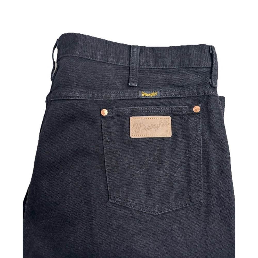 Wrangler 936 Cowboy Cut Jeans Mens Size 40x30 Black Slim Fit Zip Fly